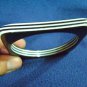 Vintage vintage 80s bracelets bangle plastic Black and White