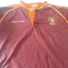 old cotton Red  Rugby  jersey Newman 2003 XL