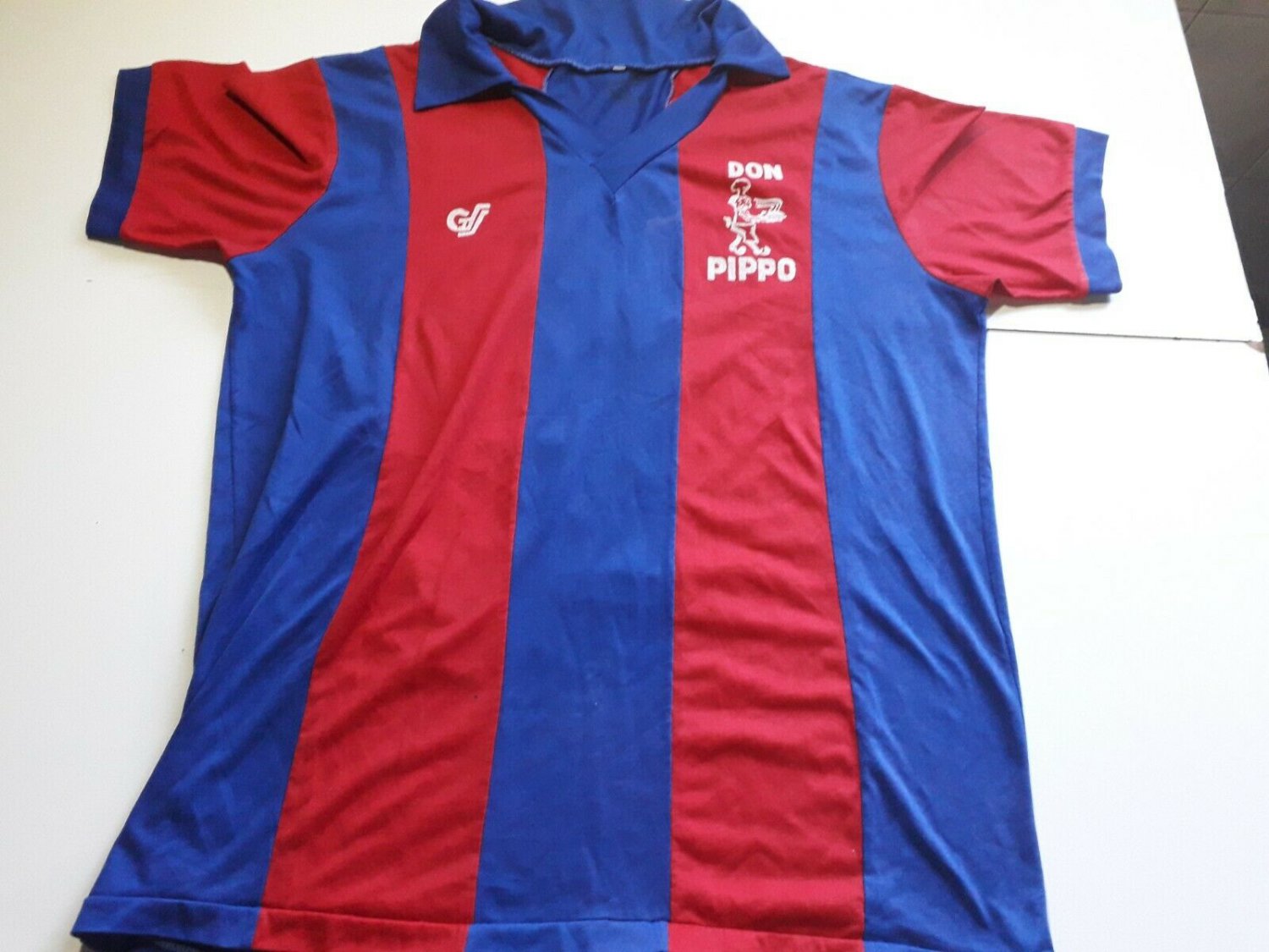 old rare soccer Jersey  cotton Paraguay similar colors to cerro porte&Atilde;&plusmn;o with 8