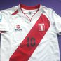 old soccer Jersey Peru with 10 walon child o lady