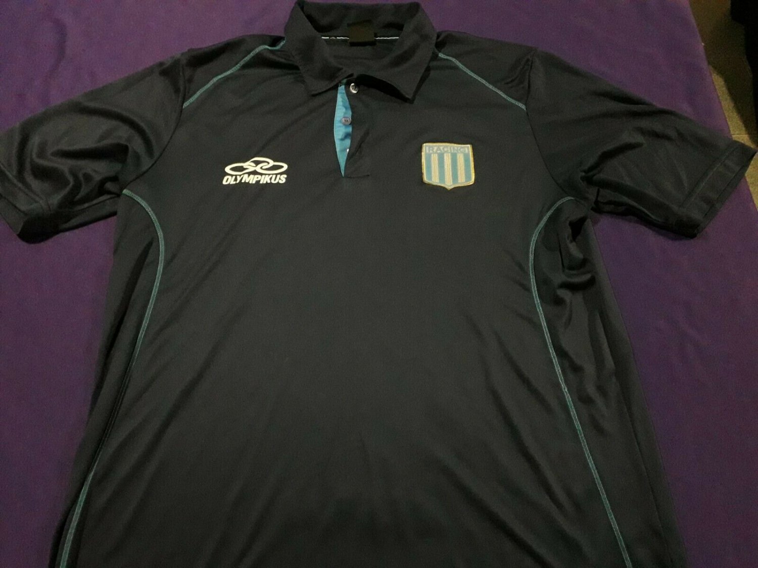 old blue soccer jersey Club Racing   Argentina