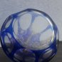 vintage old blue cristal  Perfume bottle