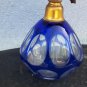 vintage old blue cristal  Perfume bottle