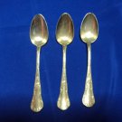 3 old tea spoon  Christofle france silverplated