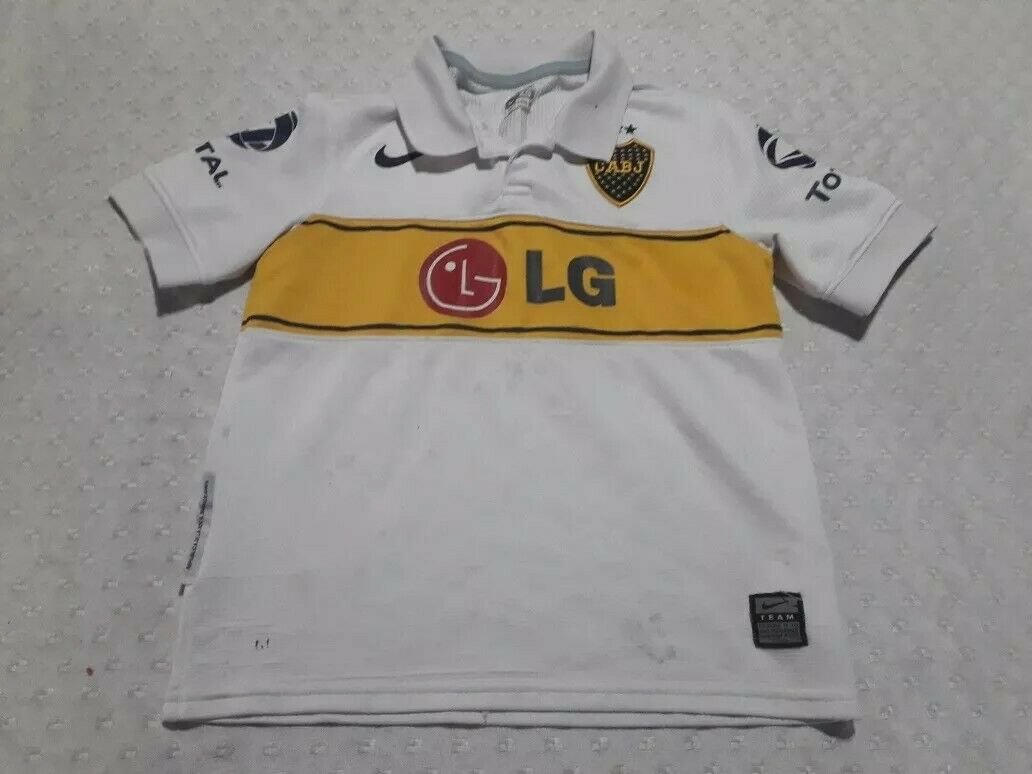 old  white Jersey t-shirt Boca juniors Argentina