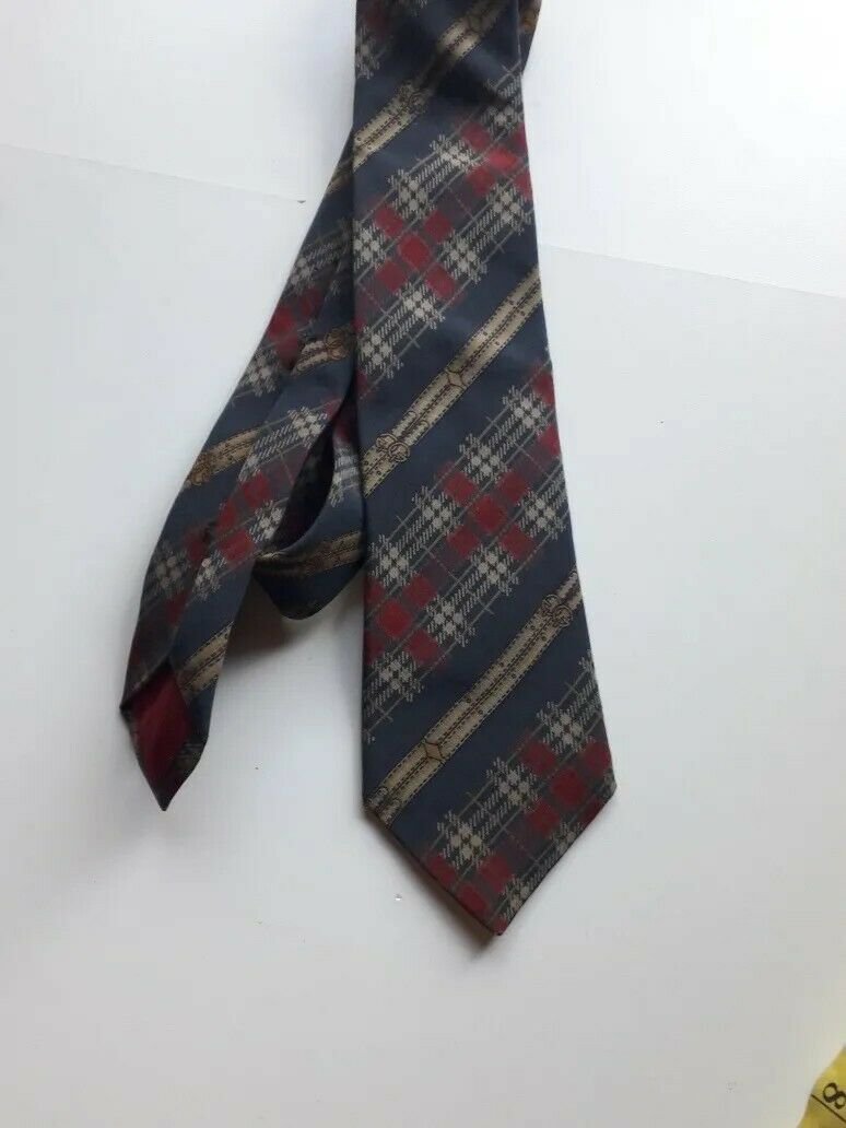 vintage old   Gucci  Brand grid  tie original.
