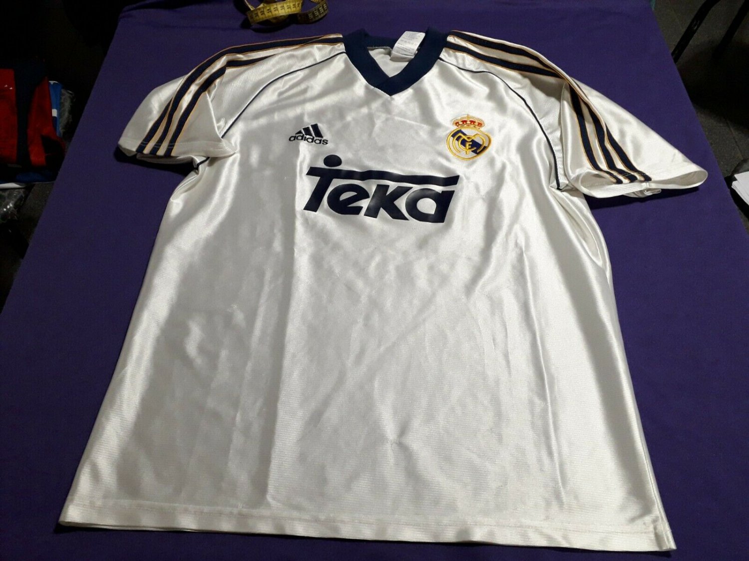 old soccer Jersey Real Madrid Adidas brand Teka sponosr