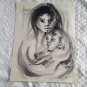 Drawing on paper , Nelly Alvarez  Argentine Artist 1962