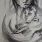 Drawing on paper , Nelly Alvarez  Argentine Artist 1962