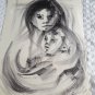 Drawing on paper , Nelly Alvarez  Argentine Artist 1962