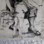 Drawing on paper , Nelly Alvarez Argentine Artist 1957