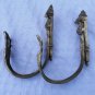 Pair Antique French  Ormolu Gold Tiebacks Hooks for Curtains Drapes