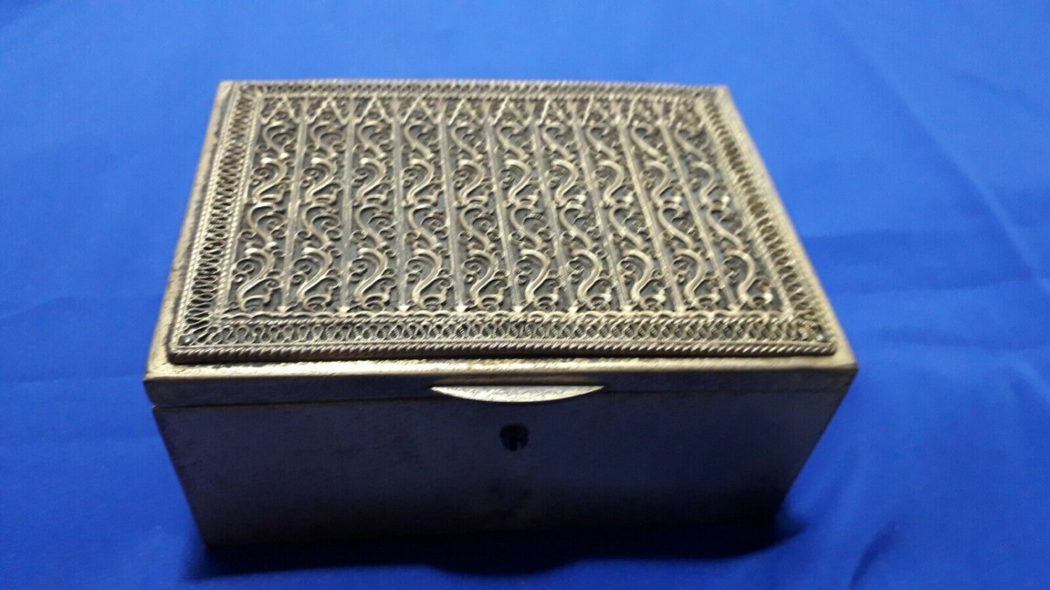 antique  Trinket box Casket Tin Box  Erhard & and Sons
