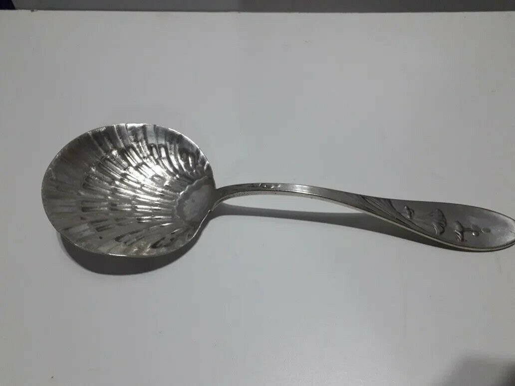 old  art nouveau serving ladle  - silverplated