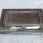 old silver plated jewelry box  no brand