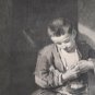 Engraving Jeune mendiante Print Philibert Boutrois