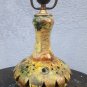 old vintage ceramic table lamp with bronze 60s approx
