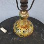old vintage ceramic table lamp with bronze 60s approx
