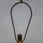 old vintage ceramic table lamp with bronze 60s approx