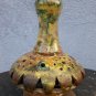 old vintage ceramic table lamp with bronze 60s approx