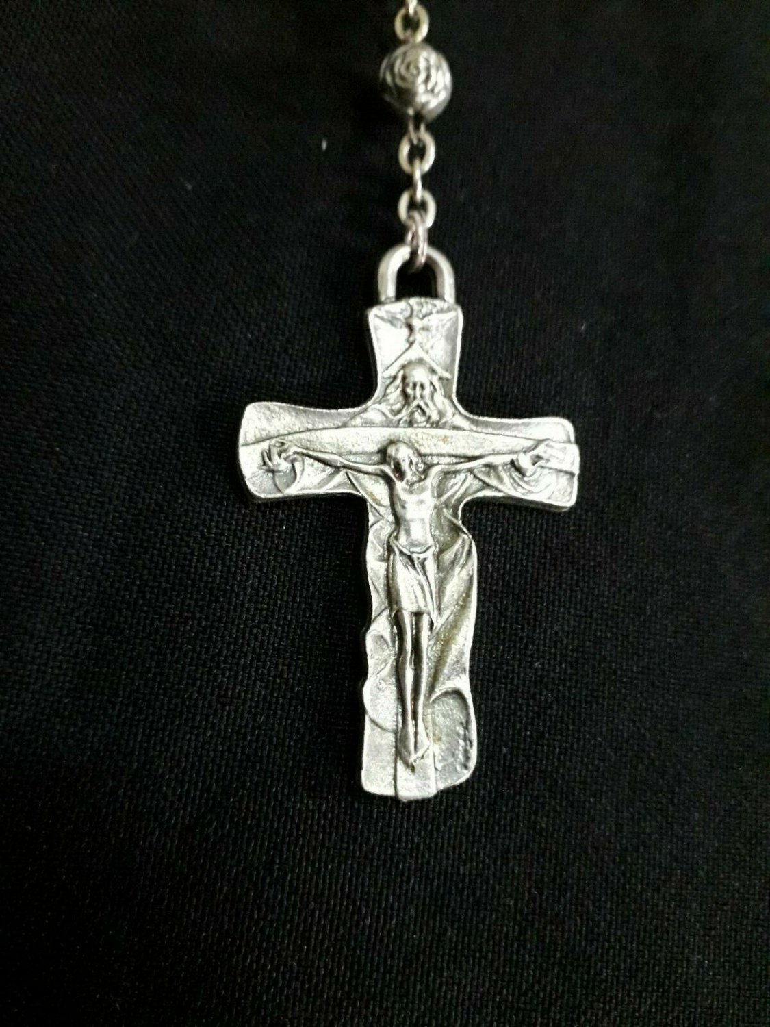 old rare Unique Rosario necklace  Year 2000  christ