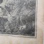 Old religious engraving early 1900 hell, 7 deadly sins  maison de la bonne N7