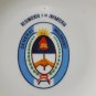 old  porcelain plate Argentine Infantry Regiment, General Belgrano