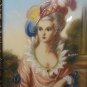 old  Hand painted  portrait on celluloid  signed dimarch