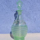 vintage rare ART-DECO Glass  liquor  bottle