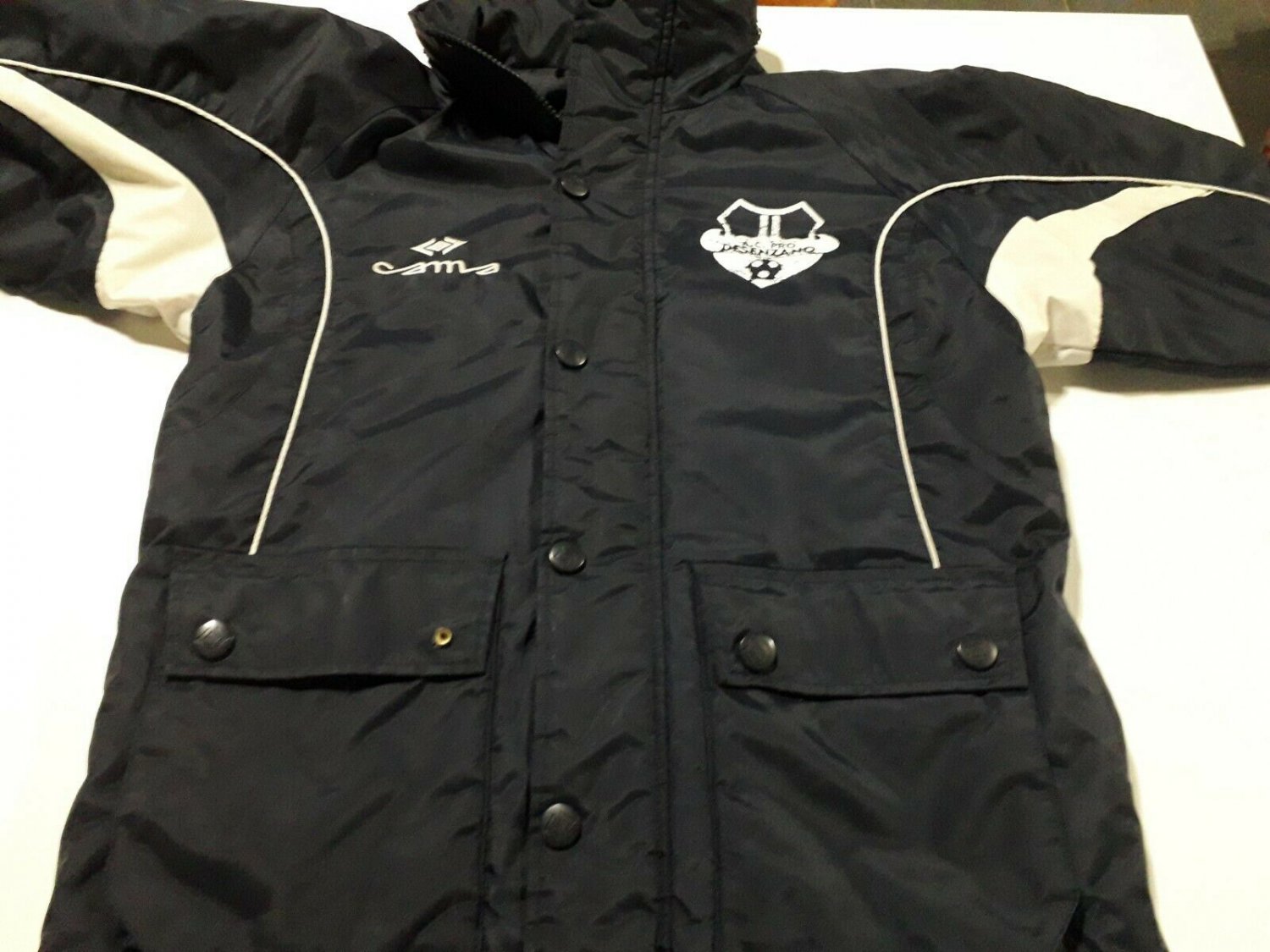 vintage old Blue soccer Jacket A.C.Pro Desenzano  Italy