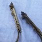 2 Pair Antique French  Ormolu Gold Tiebacks Hooks for Curtains Drapes , golden