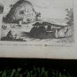old engraving print 1836   Monuments Druidiques Morbihan France