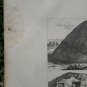 old engraving print 1836   Monuments Druidiques Morbihan France