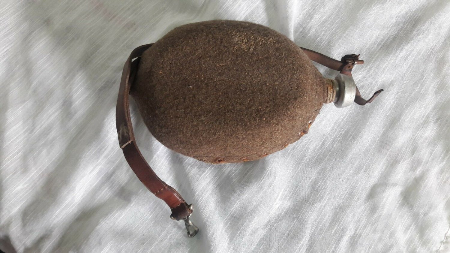 old military canteen founding wool