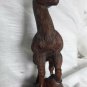 old important wood carved with glass eyes- deer figure - black forest??