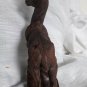 old important wood carved with glass eyes- deer figure - black forest??