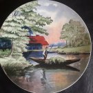 old ceramic Plate villeroy boch  wallerfangen. 3287 made in saar basin