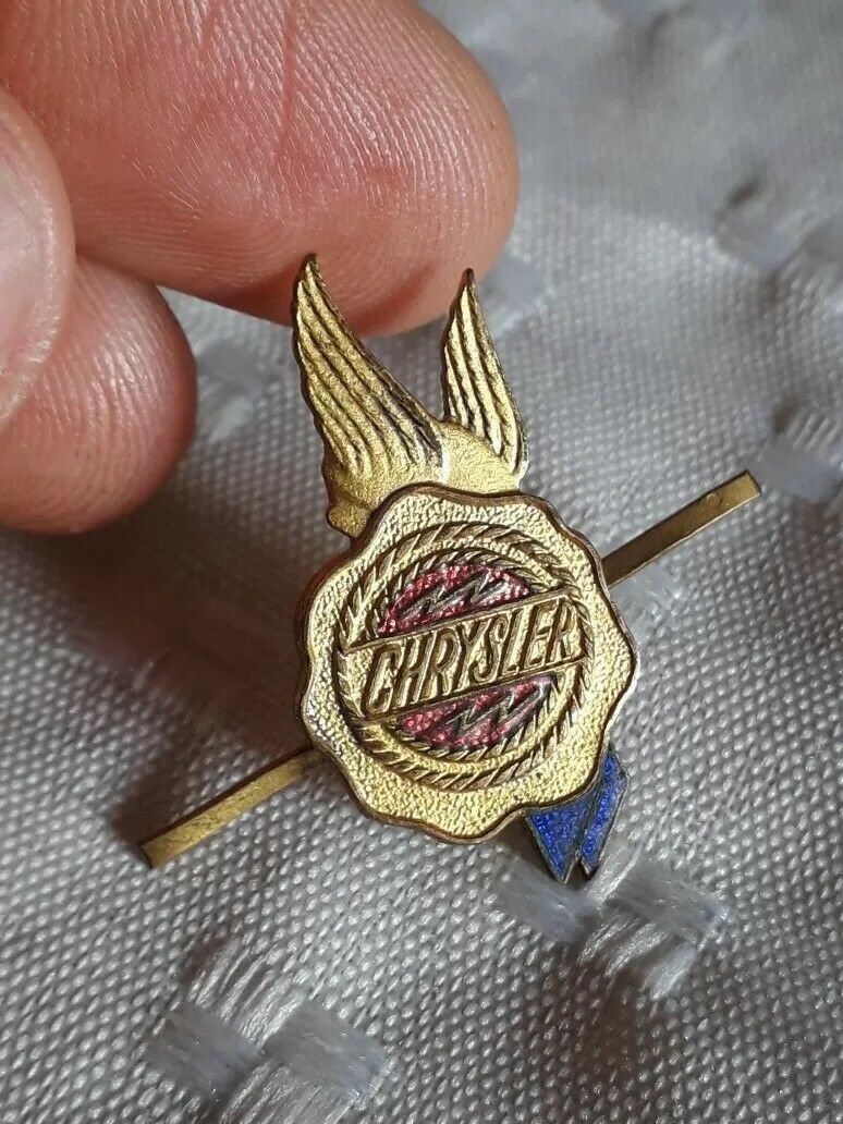 Old Pin Chrysler  Enamel  collection  40 years