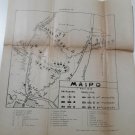 Old Military Sketch Battle Maipú Argentina Consult Stock
