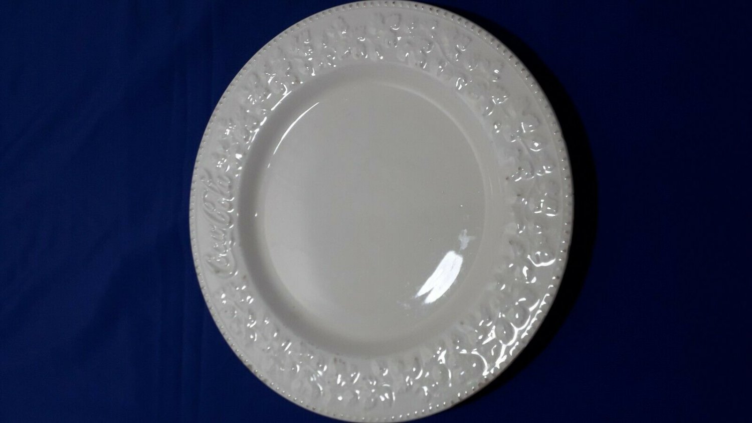 old white ceramic Plate Coca Cola Italy