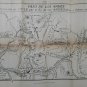 Old print Military sketch Invasion Chile by the Army of the Andes 1817 Arg