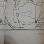 Old print Military sketch Invasion Chile by the Army of the Andes 1817 Arg
