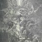 Old religious engraving early 1900 maison de la bonne N15