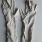 vintage old lady gloves White  color