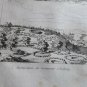 old engraving print 1836  Monuments  Gallo -Romains   Avebury