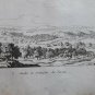 old engraving print 1836  Monuments  Gallo -Romains   Avebury