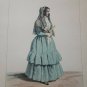 French lithographs customs america 1800 Hastler 63 porteña lady of the Argentina