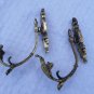 2 Pair Antique French  Ormolu Gold Tiebacks Hooks for Curtains Drapes