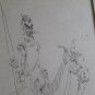 Don Quijote , Drawing on paper , Guillermo Benguria Argentine Artist