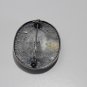 VINTAGE Mexicam Brooch - silver 925 - Malaquite